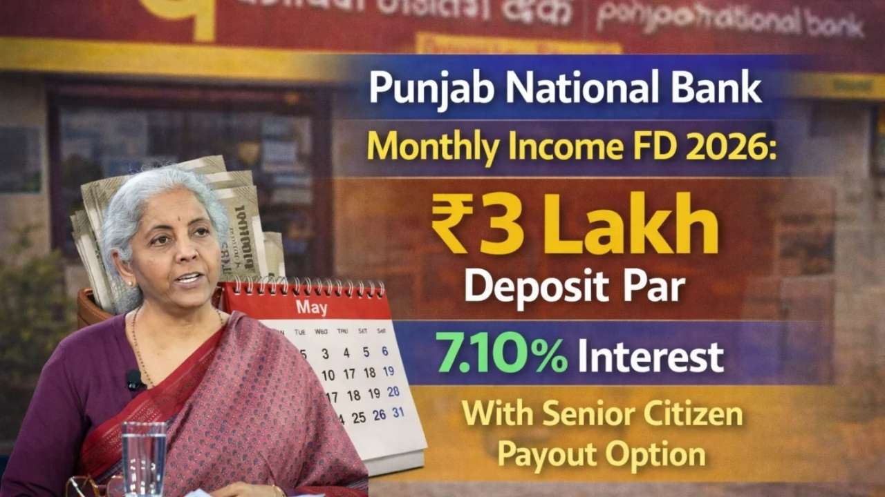 PNB Monthly Income FD 2026: Earn Steady Monthly Returns on ₹3 Lakh Deposit