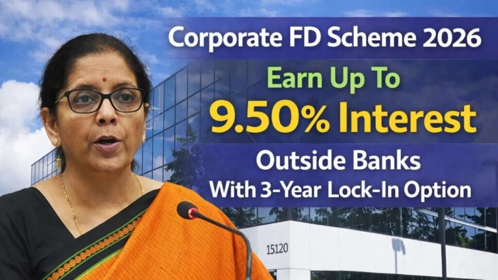 Corporate FD Scheme 2026: Earn Up to 9.50% Interest With 3-Year Lock-In